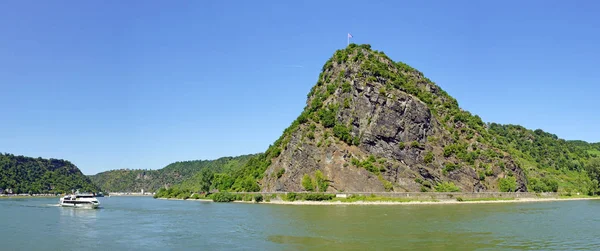 Loreley Kayası Almanya Ren Nehri Nde — Stok fotoğraf