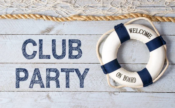 Club Party Witamy Pokładzie — Zdjęcie stockowe