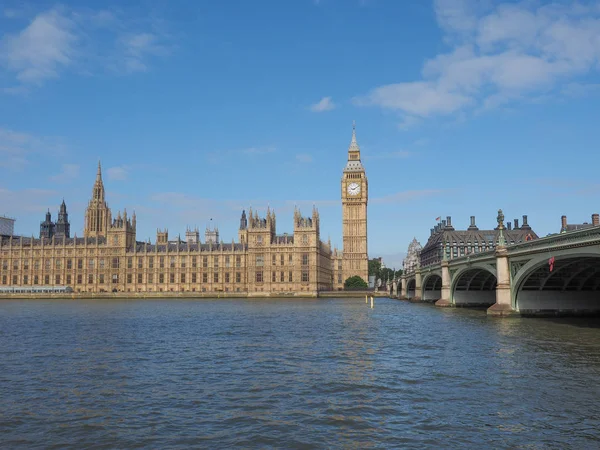 Σπίτια Του Κοινοβουλίου Αλλιώς Westminster Palace Στο Λονδίνο Ηνωμένο Βασίλειο — Φωτογραφία Αρχείου