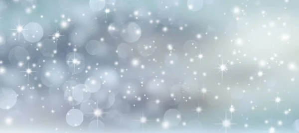Падение Снега Голубом Фоне — стоковое фото