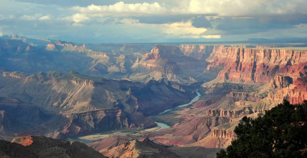 Vue Grand Canyon Depuis Rive Sud — Photo