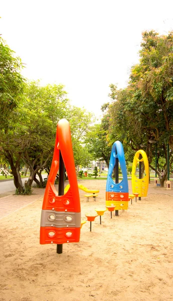 Number Three Playground Equipment Park — Stock Photo, Image