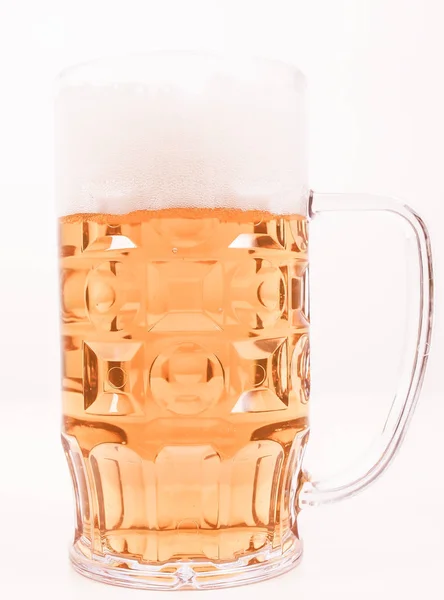 Jahrgang Ein Großes Glas Deutsches Lagerbier — Stockfoto