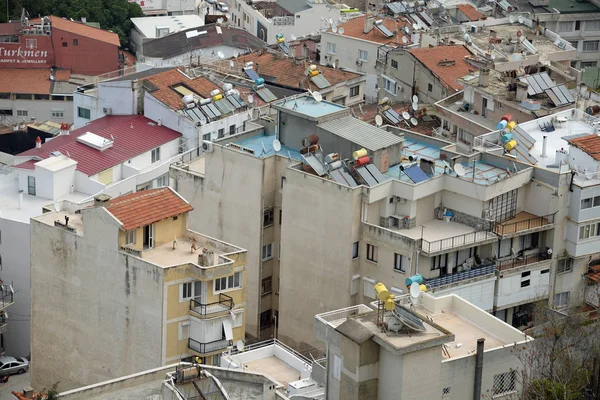 Kusadasi Turkey Aegean Turkish Aegean Big City Houses Houses Sea — Foto de Stock