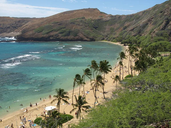 Hawaii Usa Makapuu Strand Déli Tenger Part Csendes Óceáni — Stock Fotó