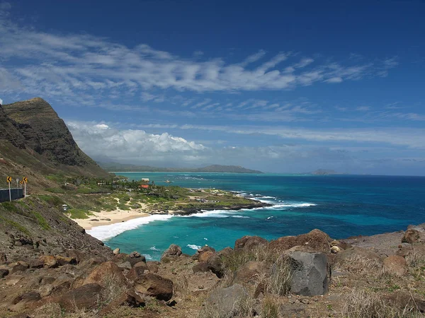 Hawaii Usa Makapuu Strand Zuidelijke Zee Kust Stille Oceaan — Stockfoto