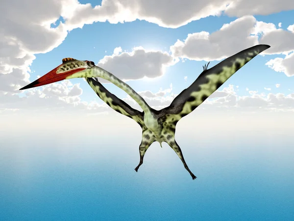 Комп Ютері Згенеровано Ілюстрації Pterosaur Quetzalcoatlus — 스톡 사진
