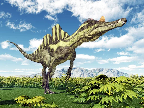 Computer Generated Illustration Dinosaurs Ichthyovenator — 스톡 사진