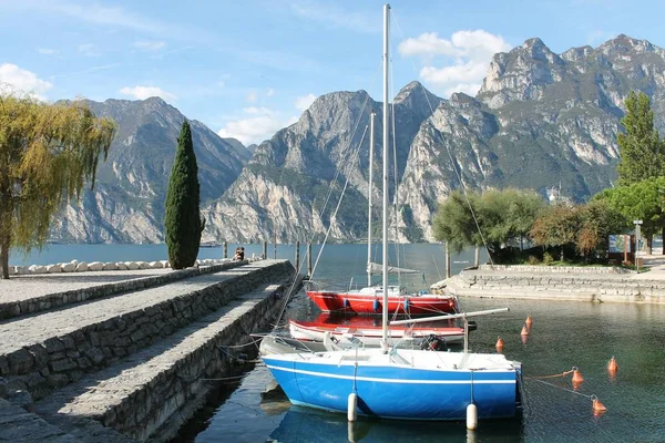 Bootshafen Torbole Sul Garda — Stockfoto