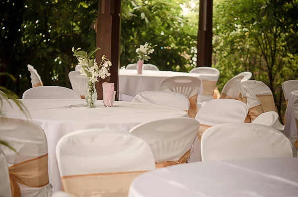 Table Set Event Party Wedding Reception — Stock Photo, Image