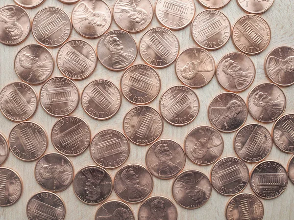 Moneta Degli Stati Uniti Monete Cent — Foto Stock