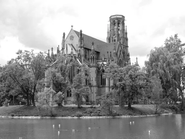 Iglesia Gótica Johanneskirche Stuttgart Alemania —  Fotos de Stock