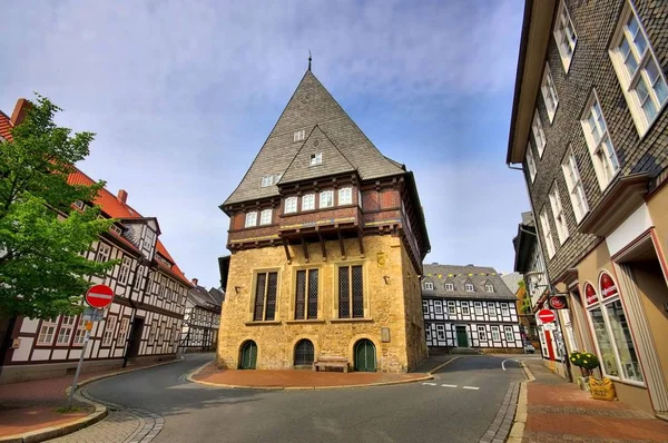 Goslar Baeckergildehaus Goslar Gildehuis — Stockfoto