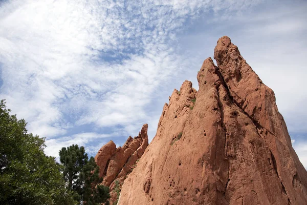 Colorado Springs Colorado Daki Tanrıların Bahçesi Nde Kaya Oluşumları — Stok fotoğraf