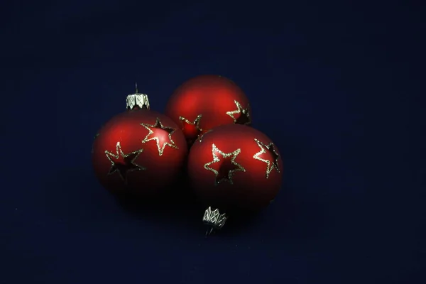 Closeup View Christmas Ball Holiday Decorations — Stock Photo, Image