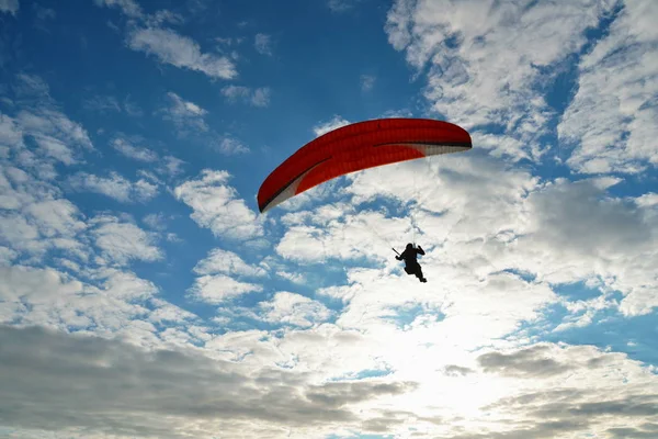 Paraglidisté Atlantickém Pobřeží — Stock fotografie