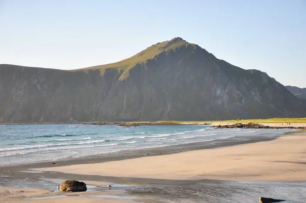 Lofoten Tle Krajobrazu Przyrody — Zdjęcie stockowe