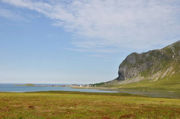 Lofoten Sobre Naturaleza Paisaje Fondo — Foto de Stock