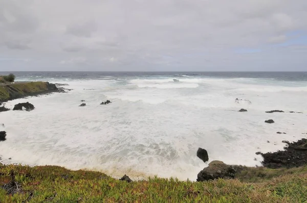 Mare Infuria Sao Miguel — Foto Stock