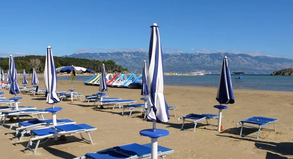 Spiaggia Sabbiosa San Marino Sull Isola Rab — Foto Stock