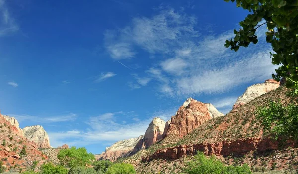 Parque Nacional Zion Utah Sudoeste Fronteira Arizona — Fotografia de Stock