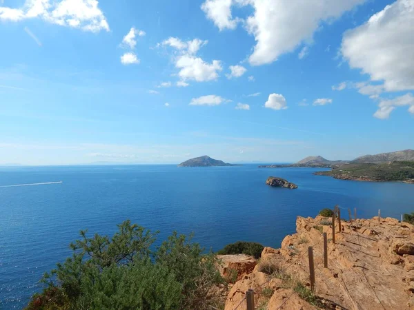 Impresiones Unión Del Cabo Extremo Sur Ática Grecia Cerca Athens —  Fotos de Stock