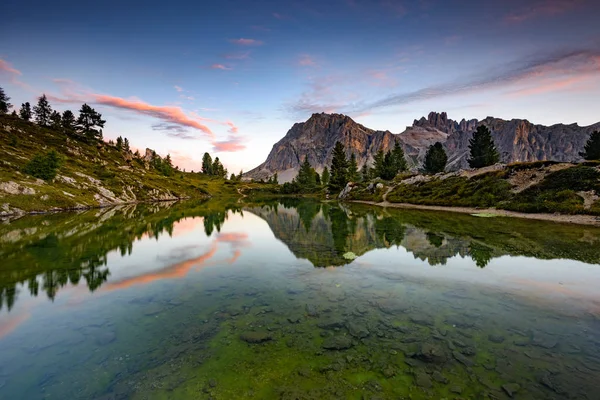 Vista Panorâmica Majestosa Paisagem Dolomitas Itália — Fotografia de Stock