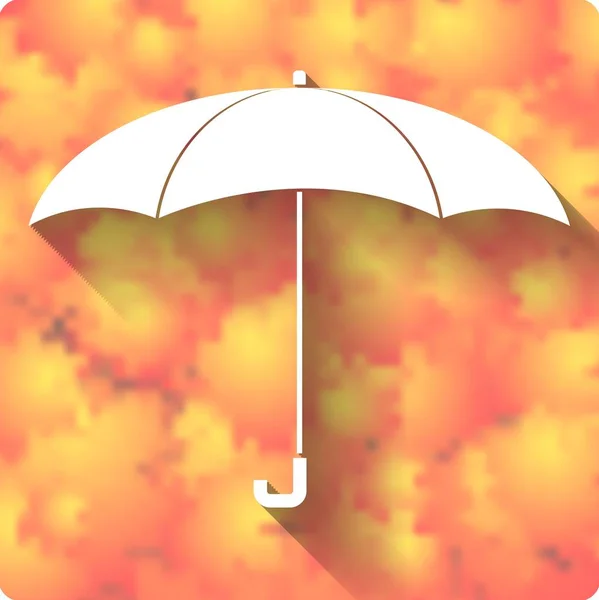 Зонтик Осеннем Фоне — стоковое фото