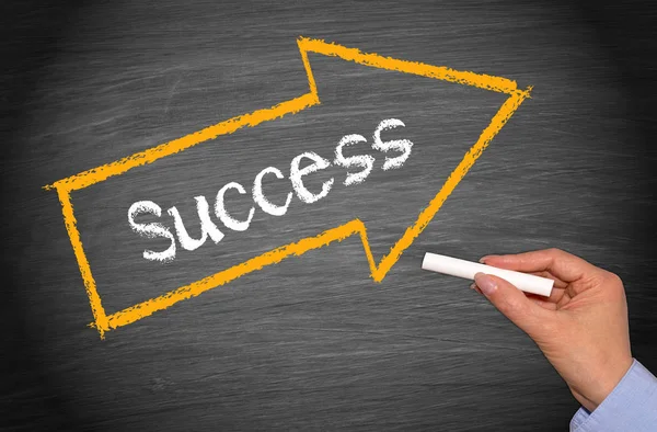 Success Arrow Text — Stock Photo, Image