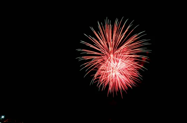Γιορτή Πολύχρωμα Πυροτεχνήματα Στον Ουρανό — Φωτογραφία Αρχείου