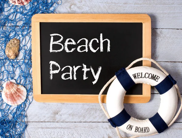 Beach Party Witamy Pokładzie — Zdjęcie stockowe