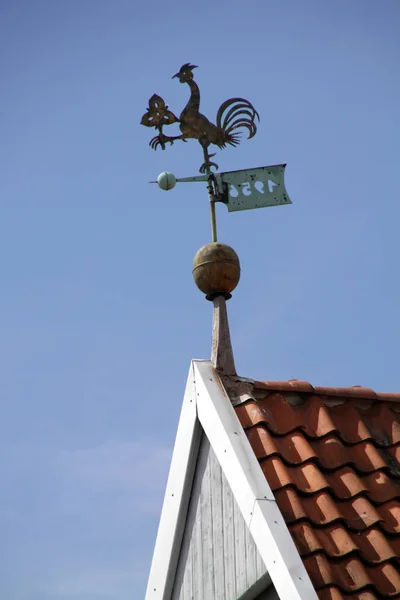 Weathercock Sobre Una Casa Stadthagen — Foto de Stock