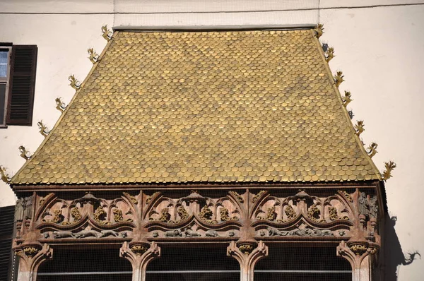 Goldenes Dach Spätgotik Pracht Wahrzeichen — Stockfoto