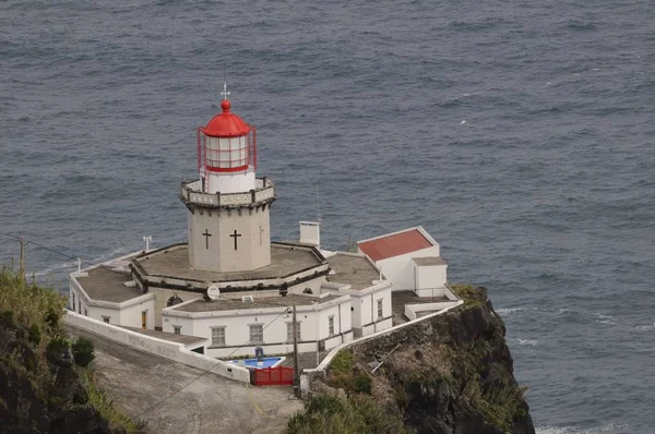 Maják Sao Miguel Azores — Stock fotografie