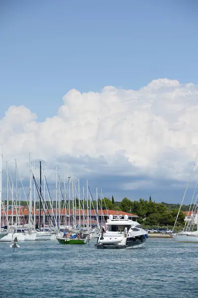 Novigrad Istria Croacia Puerto Mar Adriático Turismo Ciudad Portuaria Mediterráneo — Foto de Stock