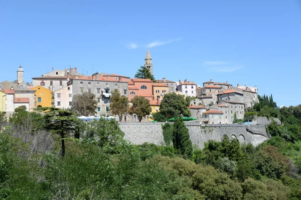 Labin Croatia Istria Pueblo Casa Casas Edificios Coloridos Pintorescos Pintorescos — Foto de Stock