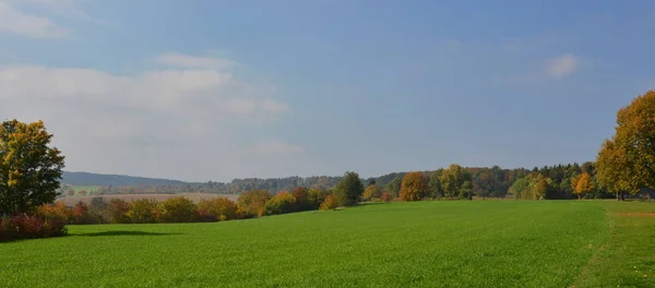 Paysage Automnal Prairie Montagne — Photo