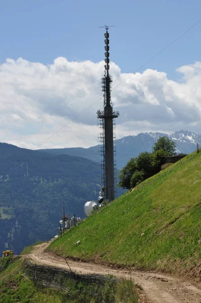 Uitzendsysteem Mut Merano Zuid Tirol — Stockfoto