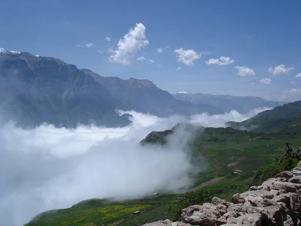 Mist Colca Canyon Peru — Stockfoto