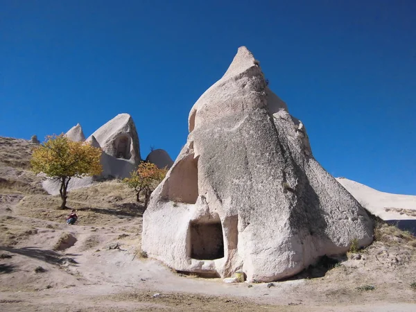 Rock Dwellings Cappadocia Turkey — Stock Photo, Image