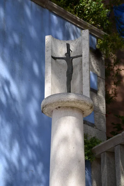 Labin Skulptur Kunst Wert Plastik Kroatien Istrien Stadt Altstadt Altstadt — Stockfoto