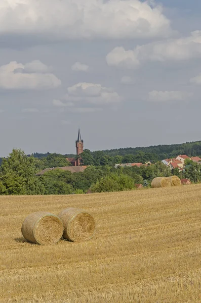Mecklenburg Vorpommern的干草包 — 图库照片
