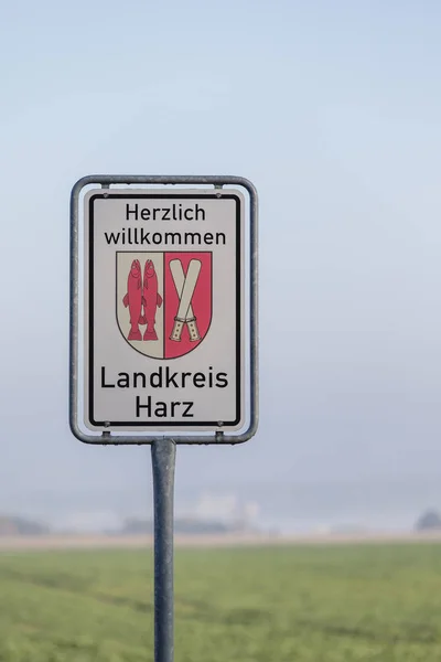 Welkom Het District Harz — Stockfoto