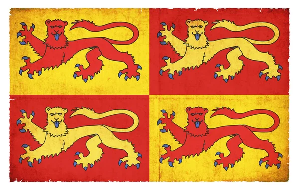 Историческое Знамя Gwynedd Уэльс Стиле Гранжа — стоковое фото