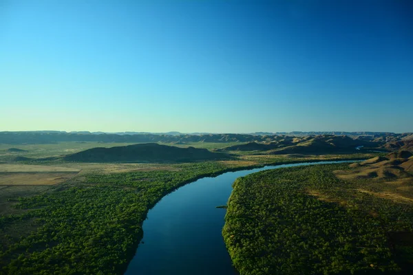 Dolna Rzeka Kordu Kununurra Zaopatruje Okoliczne Plantacje Wodę — Zdjęcie stockowe