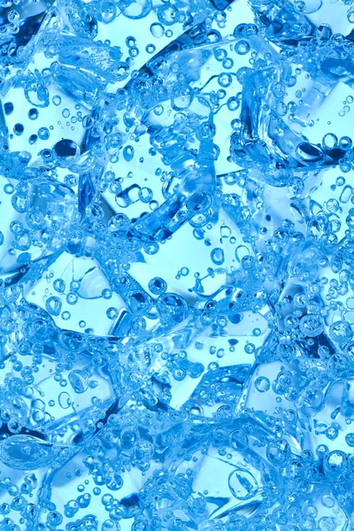 Blaues Wasser Mit Blasen — Stockfoto