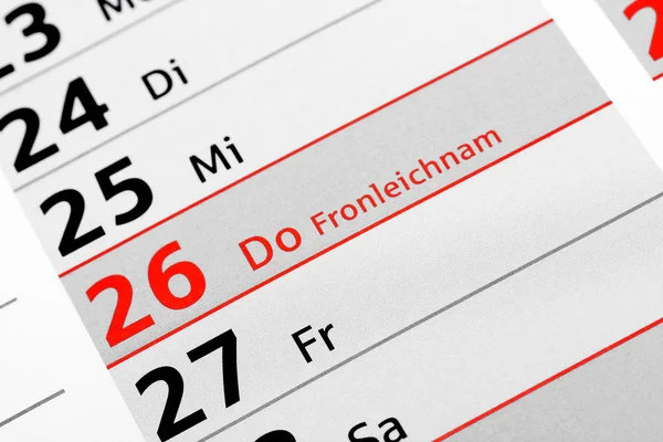 Calendário Cronograma Organizador — Fotografia de Stock