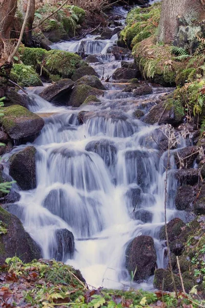 Corso Acqua Naturale Cascata — Foto Stock