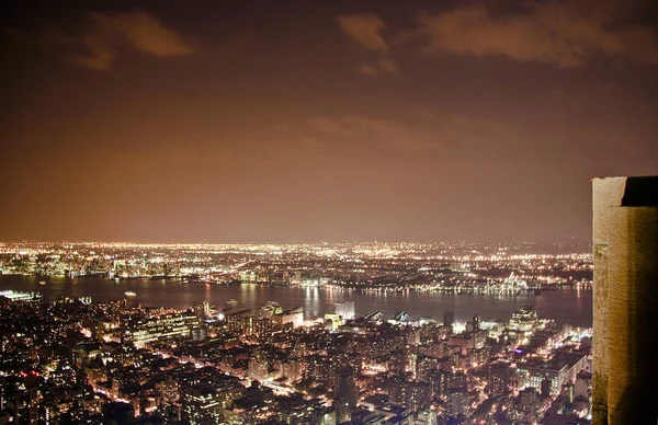 Partial View City Buildings Structures Sky New York Empire State — Stock Photo, Image