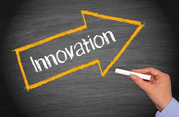 Innovation Arrow Text — Stock Photo, Image